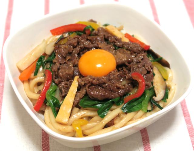 春野菜のプルコギ焼きうどん
