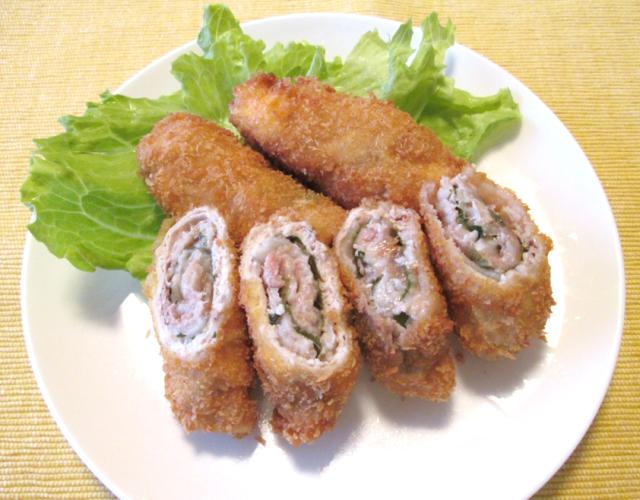 豚肉の梅しそ巻き