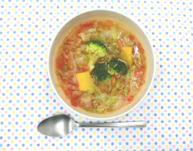 レンジで野菜スープ