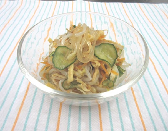もやしと春雨の酢の物