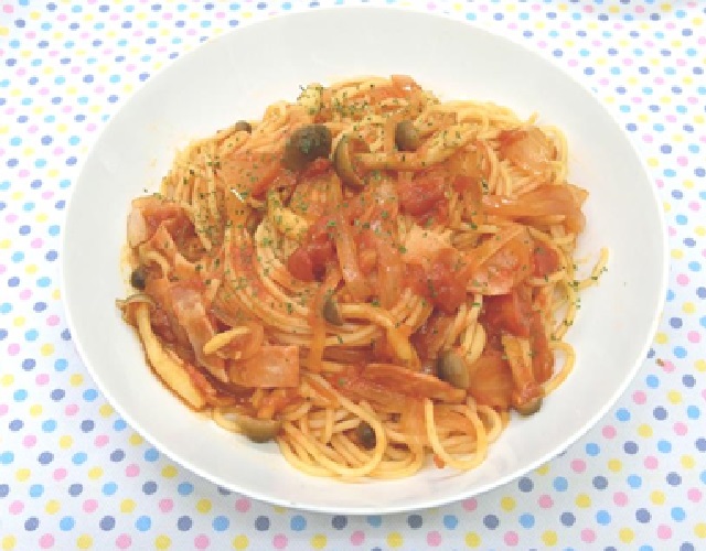 塩こうじでトマトパスタ