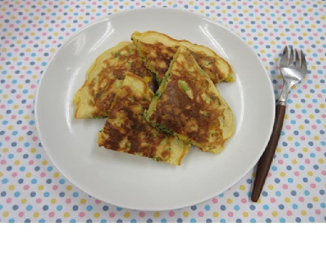 カレー風味の野菜パンケーキ