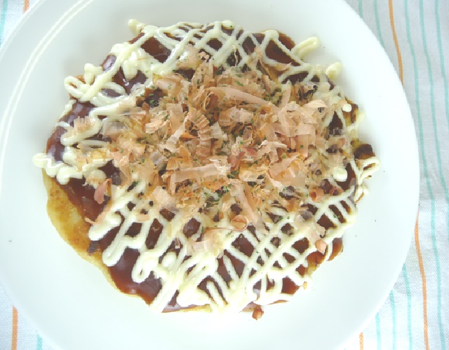 南アルプススパークリング入りお好み焼き