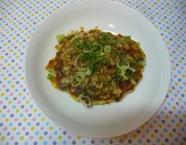 水菜たっぷりお好み焼き