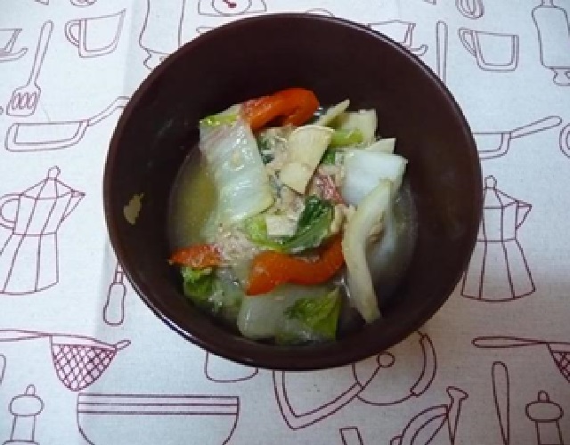 ツナと白菜の煮物