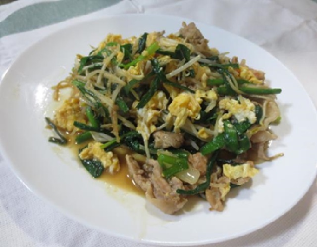 ご飯がすすむニラ玉