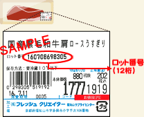 ロット番号説明図