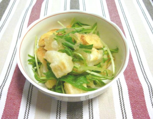 お餅と水菜のみぞれ和え