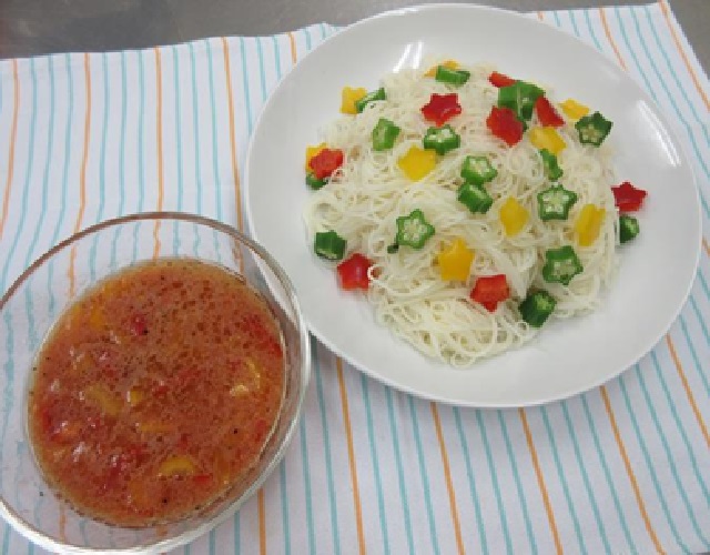 七夕そうめん~ツナトマトだれ~