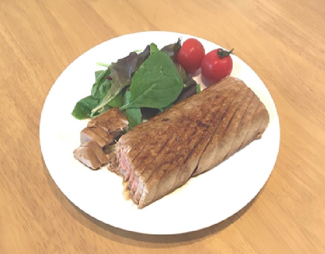 まぐろのバター醤油ステーキ