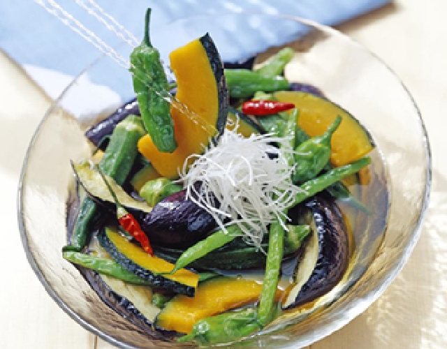 夏野菜の揚げ浸し