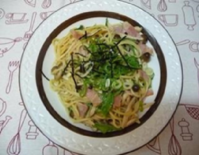 きのこのバター醤油パスタ