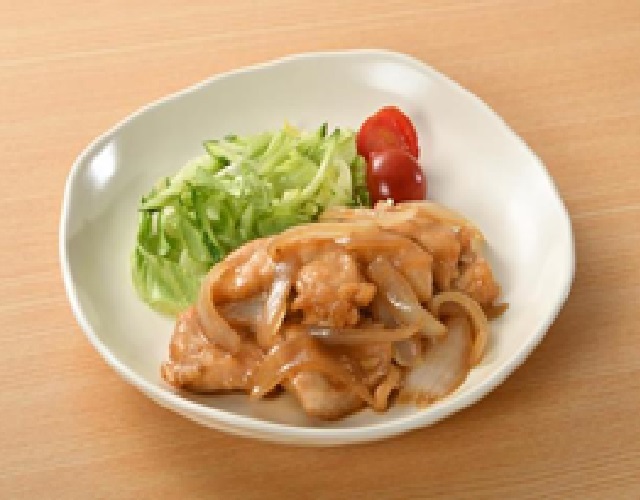 鶏ムネ肉の生姜焼き